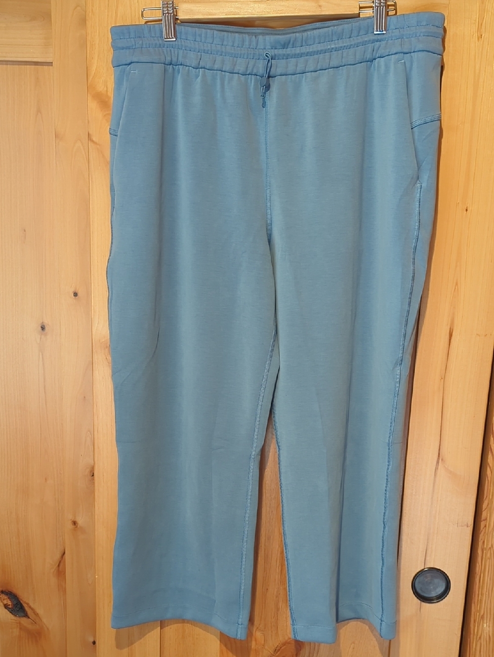 Lululemon Softstreme Crop Pants Dusty Blue Sz 14